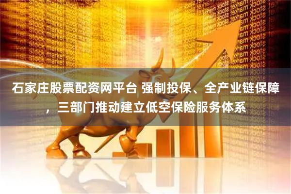 石家庄股票配资网平台 强制投保、全产业链保障，三部门推动建立低空保险服务体系